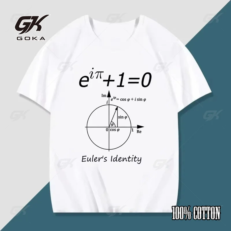 Summer Clothing Physics, Chemistry, Mathematics Euler Fourier Formula Printed T Shirts Top Versatile  T-shirt Unisex clothes