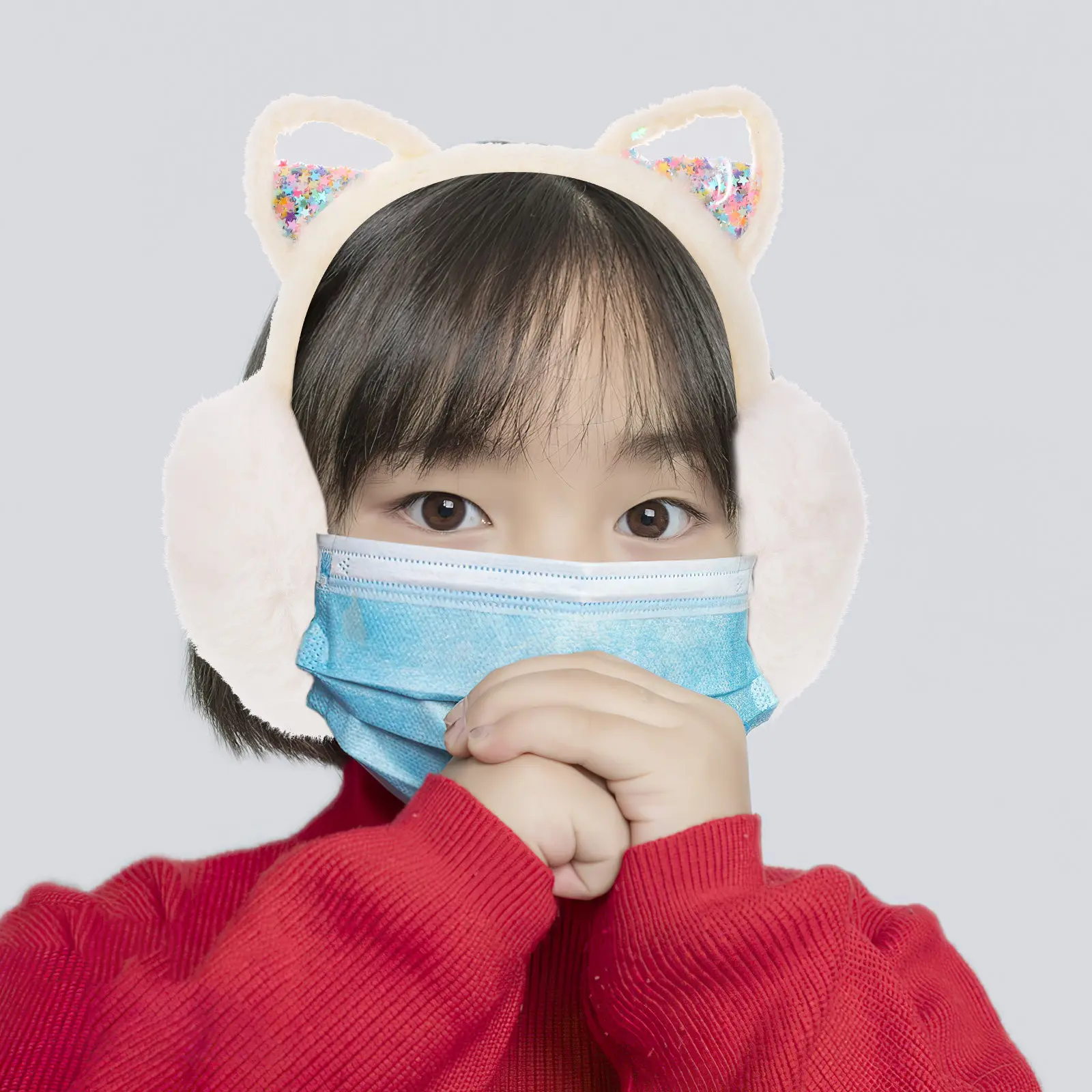 

Регулируемые милые зимние наушники-ушанки с кошачьими ушками для детей, девочек и женщин: мягкие, удобные, для активного отдыха, теплые.