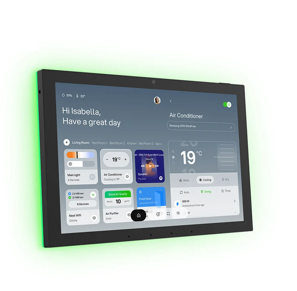Matter Thread Wifi 10.1Inch High Definition Android 13 POE Automation Device Wall Mount Smart Home Control Tablet Screen
