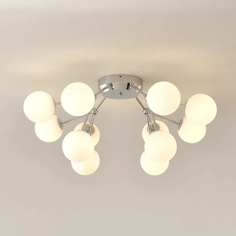 Golden Ceiling Lamp Nordic Magic Bean