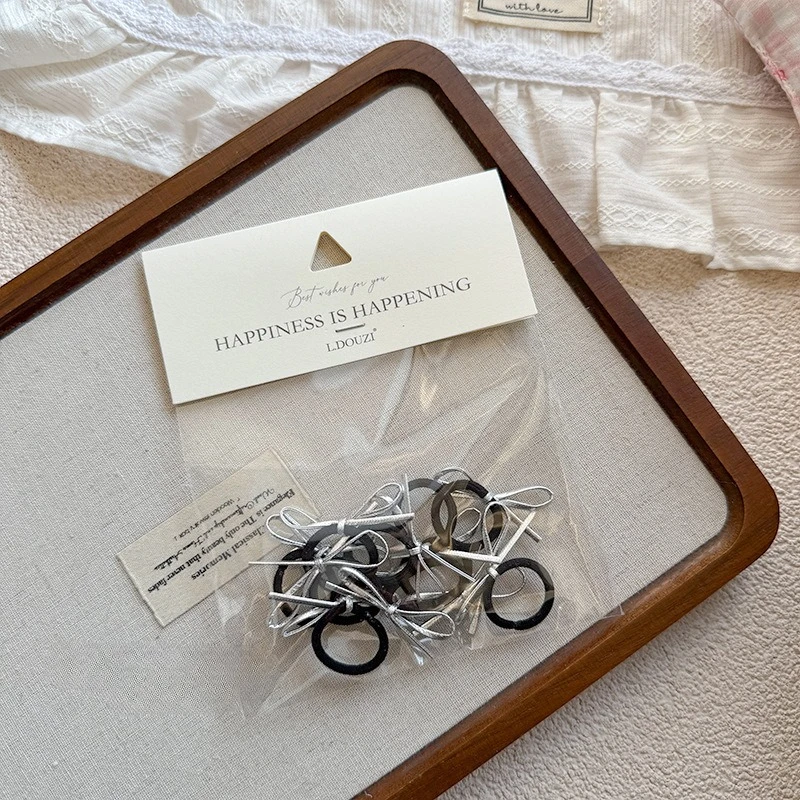 

Girls' bow thumb hair ties:Cute bow hair elastics for toddlers—high elasticity,non-breakable,hair-friendly,perfect for pigtails