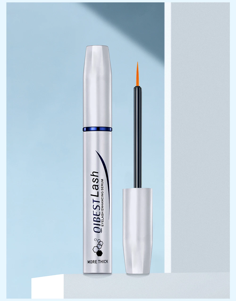 QIBEST Wimpernwachstumsserum Feuchtigkeitsspendendes Flüssiges Wimpernserum Verlängerndes Make-up Volleres Augenbrauenserum Wimpern-Kosmetik – Detail 12
