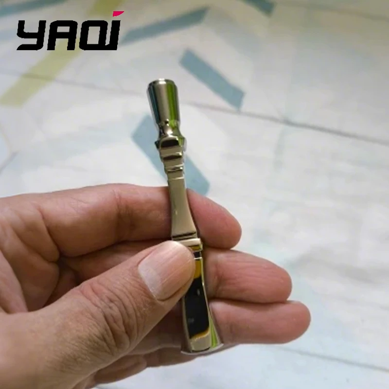

Ручка для безопасной бритвы YAQI Chippendale из полированной нержавеющей стали для мужчин, обеспечивает удобный захват, идеальный подарок для парня.