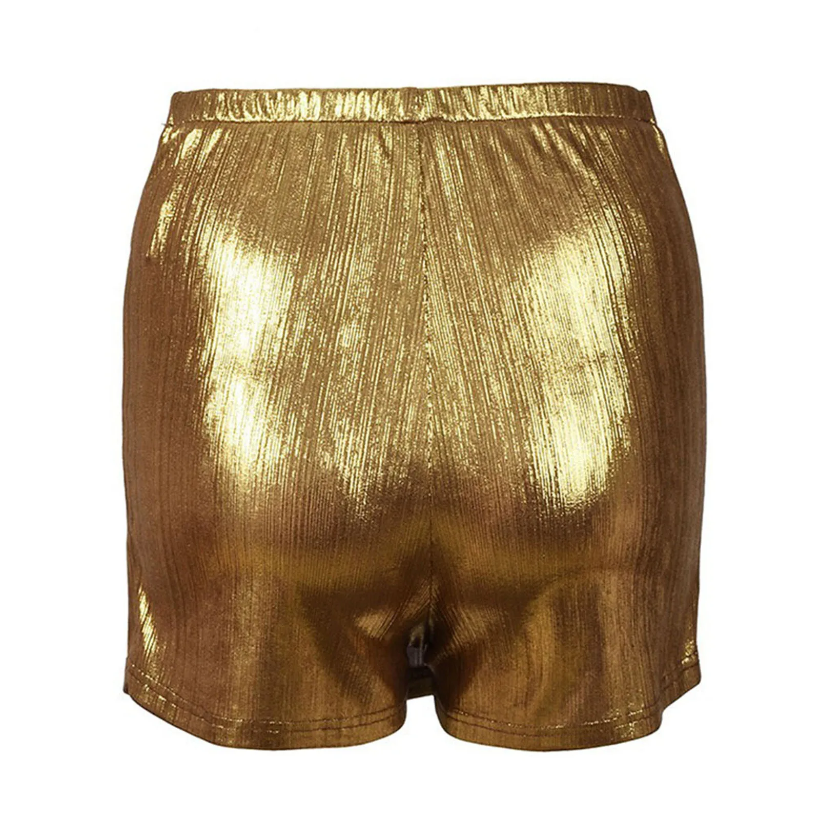 المرأة لامع لامع البسيطة السراويل الجانب سبليت هيم مطاطا حزام كولوتيس Skorts السراويل الساخنة كلوبوير للنادي ليلة نزهة