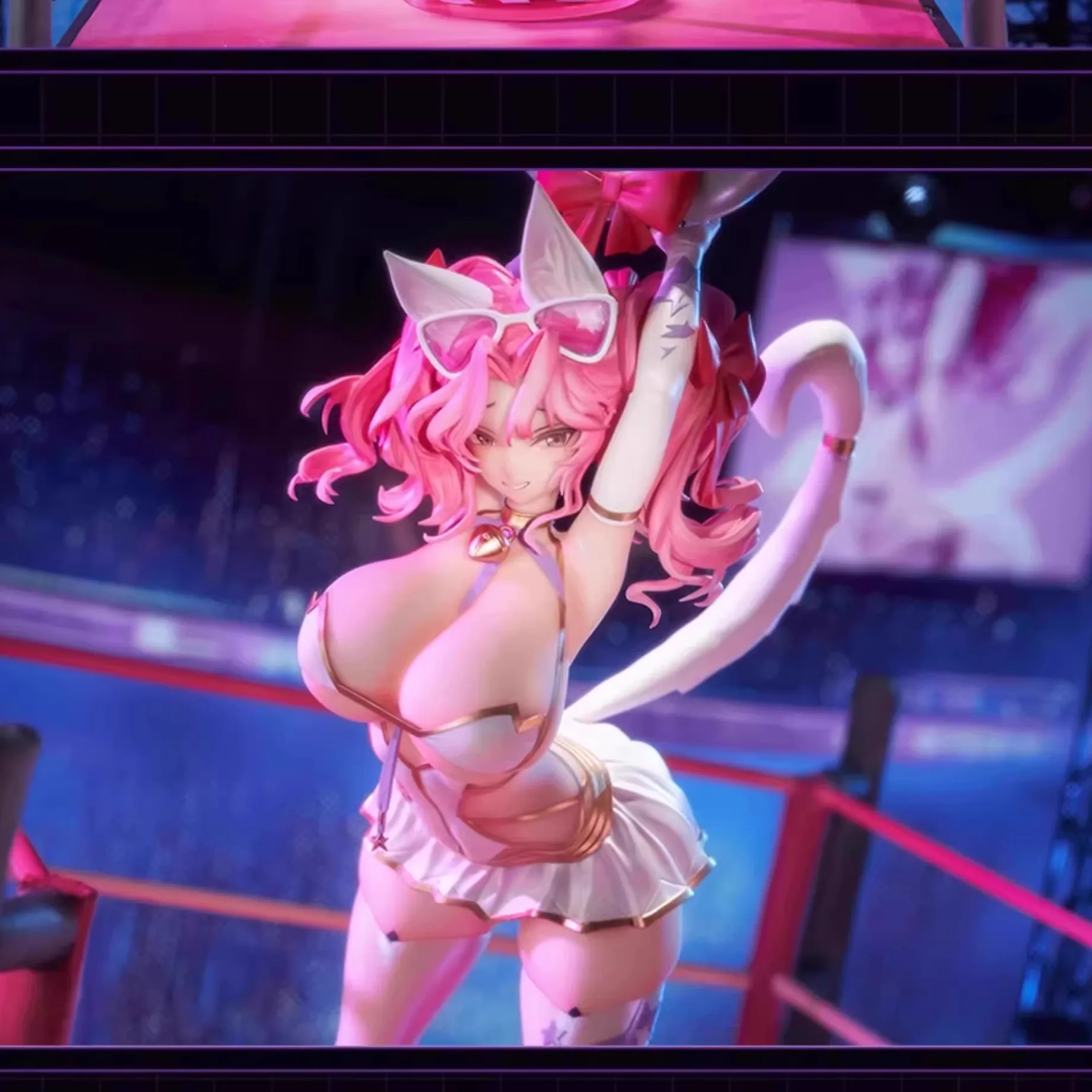 

Original AniMester Anime Figure 1/6 Wrestler Casey Figurine Catwoman Casey 32cm Chasing Eye Statue Collection Sexy Model Toy Gif