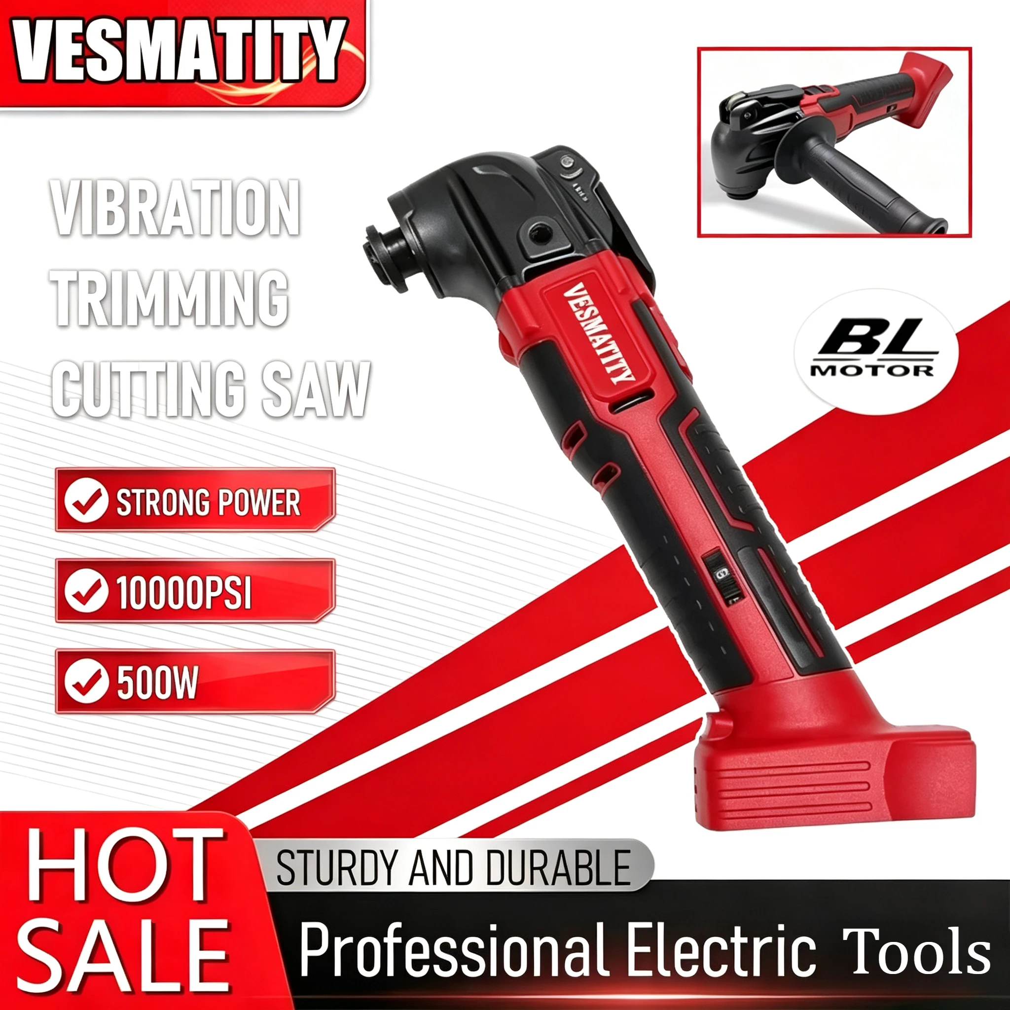 Lightweight cordless oscillating saw multi function tool for cutting trimming sanding and scraping work for Milwaukee battery