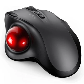 Mouse wireless Trackball Mouse USB ricaricabile Bluetooth 2.4G Mouse ergonomico per computer Android Windows 3 DPI regolabile