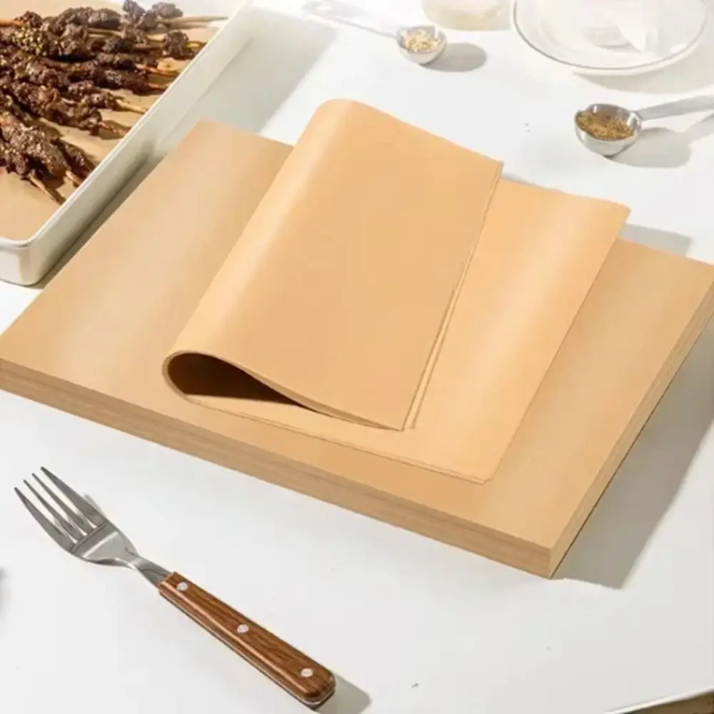 50/100PCS New Waterproof Baking Paper Food Grade Non-stick Parchment Baking Sheet Oil Resistant Baking Sheets Air Fryer