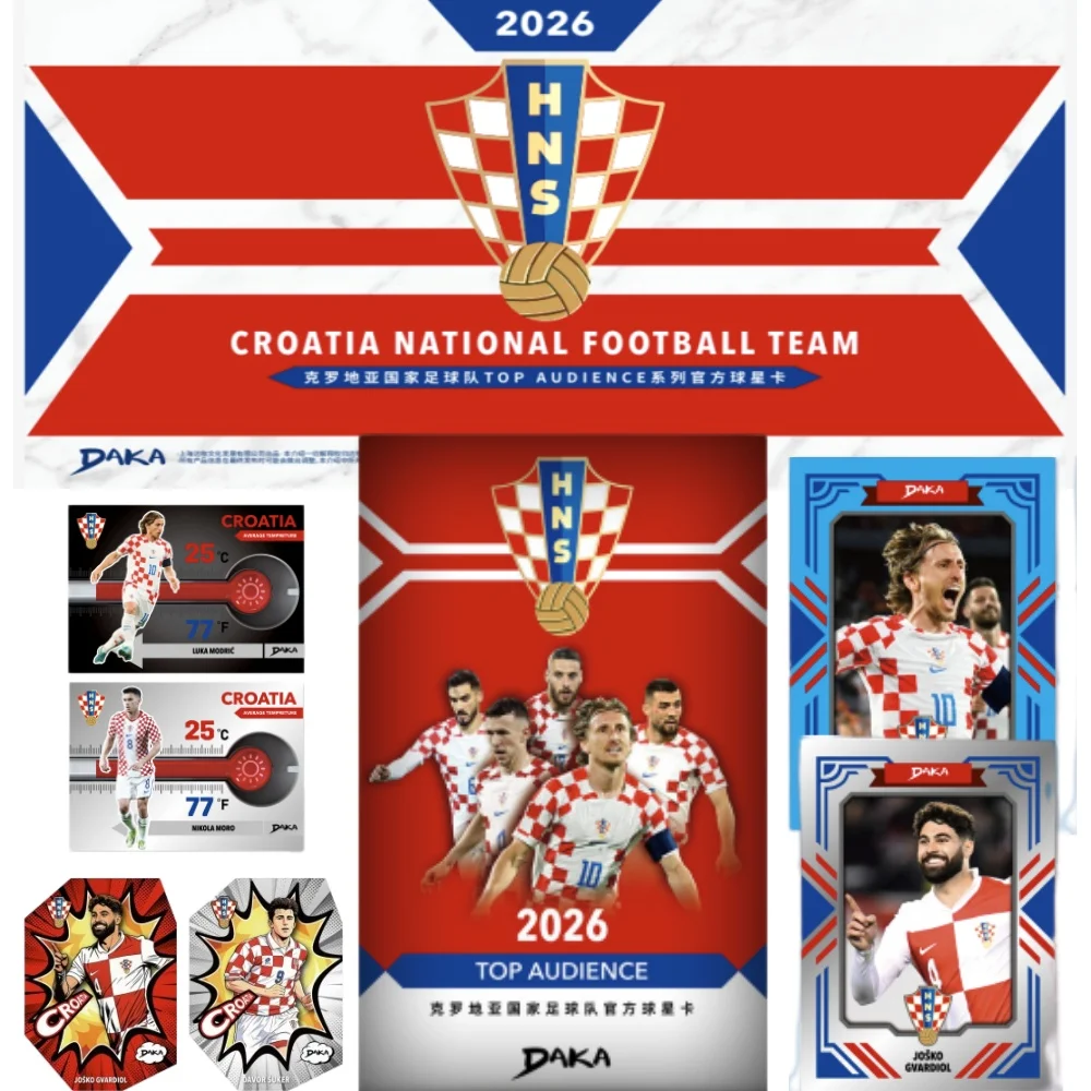 

2025-2026 Daka Modric Perisic Gvardiol Croatia National Football Team Top Audience Football Collection Card Croatian Star Card