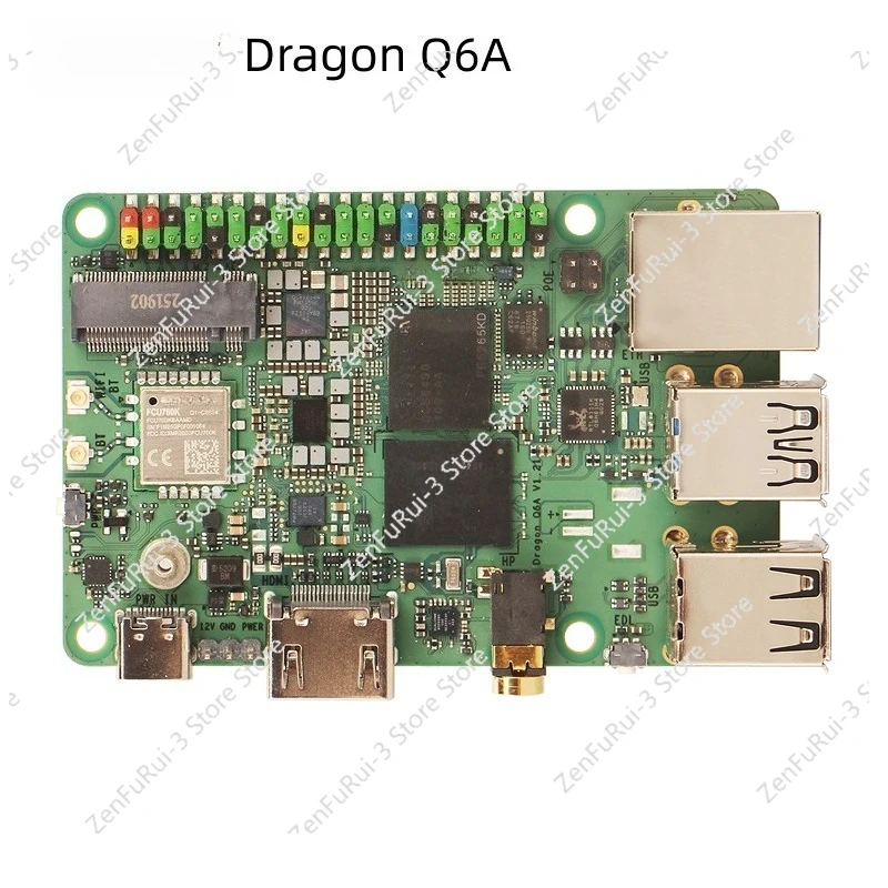 Dragon Q6A Development Board QCS6490 12TOPS Hashrate LPDDR5