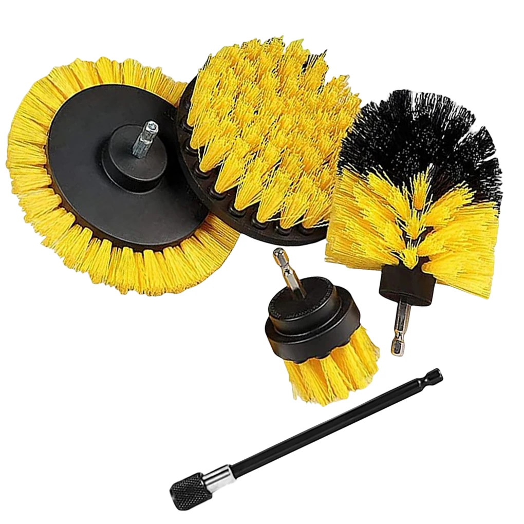 

5 Pieces Drill Brushes Power Scrubber Shower Scrubbers Durable Metal Professional Sanitary Tools Kit Household Instruments