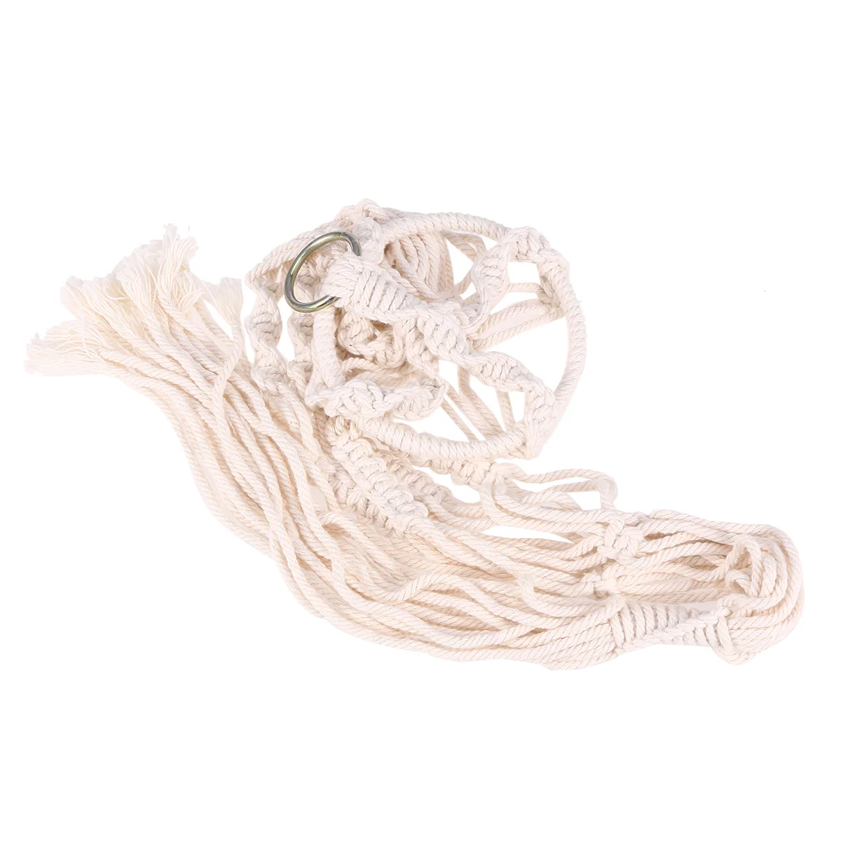 Creative Cotton Rope Hanging Basket Net Decor Handmade Wall-Mounted Space-Saving Indoor Outdoor Flowerpot String Bag Durable