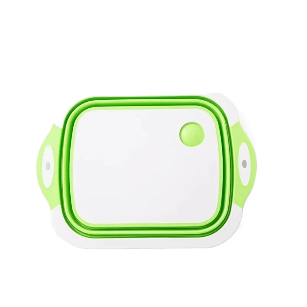 

Portable Collapsible Cutting Board 3 In 1 with Built-in Sink Folding Wash Basin Durable Space Saving