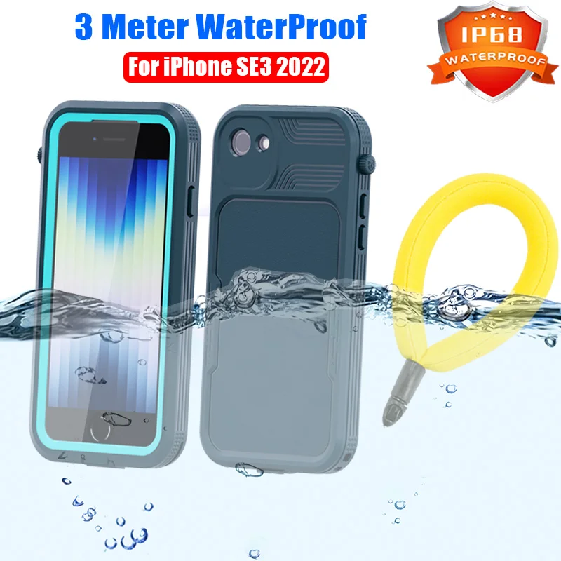 IP68 Waterproof Case For iPhone SE3 2020 SE2 7 8 Shock Drop proof Cover Diving Swim outdoor sport Magnetic Charging Case