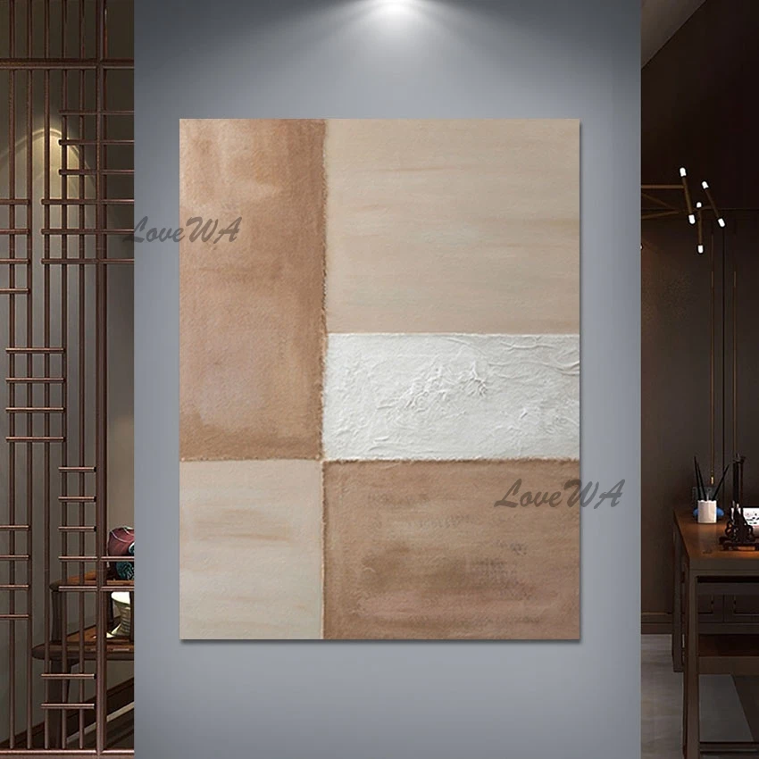 

Canvas Picture Wall Poster Large Size Pure Handmade Abstract Oil Painting For Office Bedroom Decorative Unframed Art Crafts