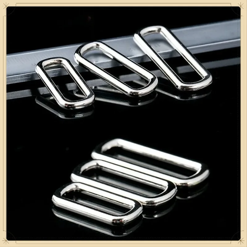 Metal Square Ring Buckle Loop for Webbing Leather Craft Bag Strap Belt Buckle Garment DIY Accessory 25-37mm