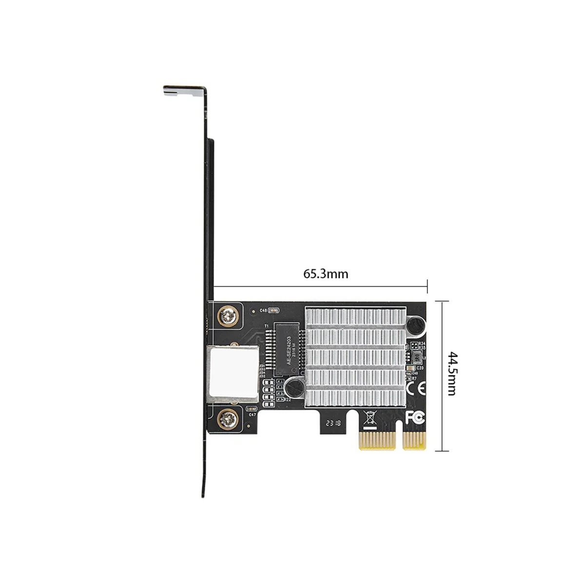 

N27R PCIEx1 2,5G Проводная гигабитная 2500M Игровая игровая интерфейс RJ45 Дисплейная загрузовая сетевая карта Pex IO-PCE8125B-GLAN