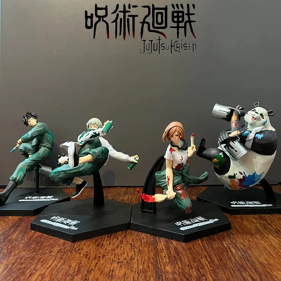 Original Jujutsu Kaisen Figuren Niedliche Yuji Itadori Gojo Satoru PVC Actionfiguren Anime Figur Modell Spielzeug Sammlung Puppe Geschenk