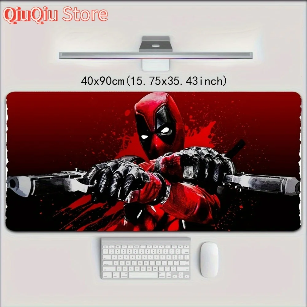 

Deadpool Large Gaming Mouse Pad - Vibrant Red & Black Design, Non-Slip Rubber Base, Multiple Sizes (40x90cm/80cm, 30x80cm, 30x70