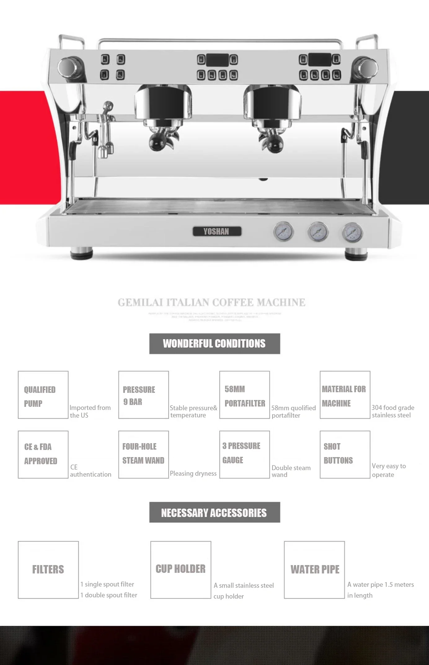 Topverkoop China Professionele Maquina De Expreso 2-groep die Turkse automatische commerciële espressomachine maakt