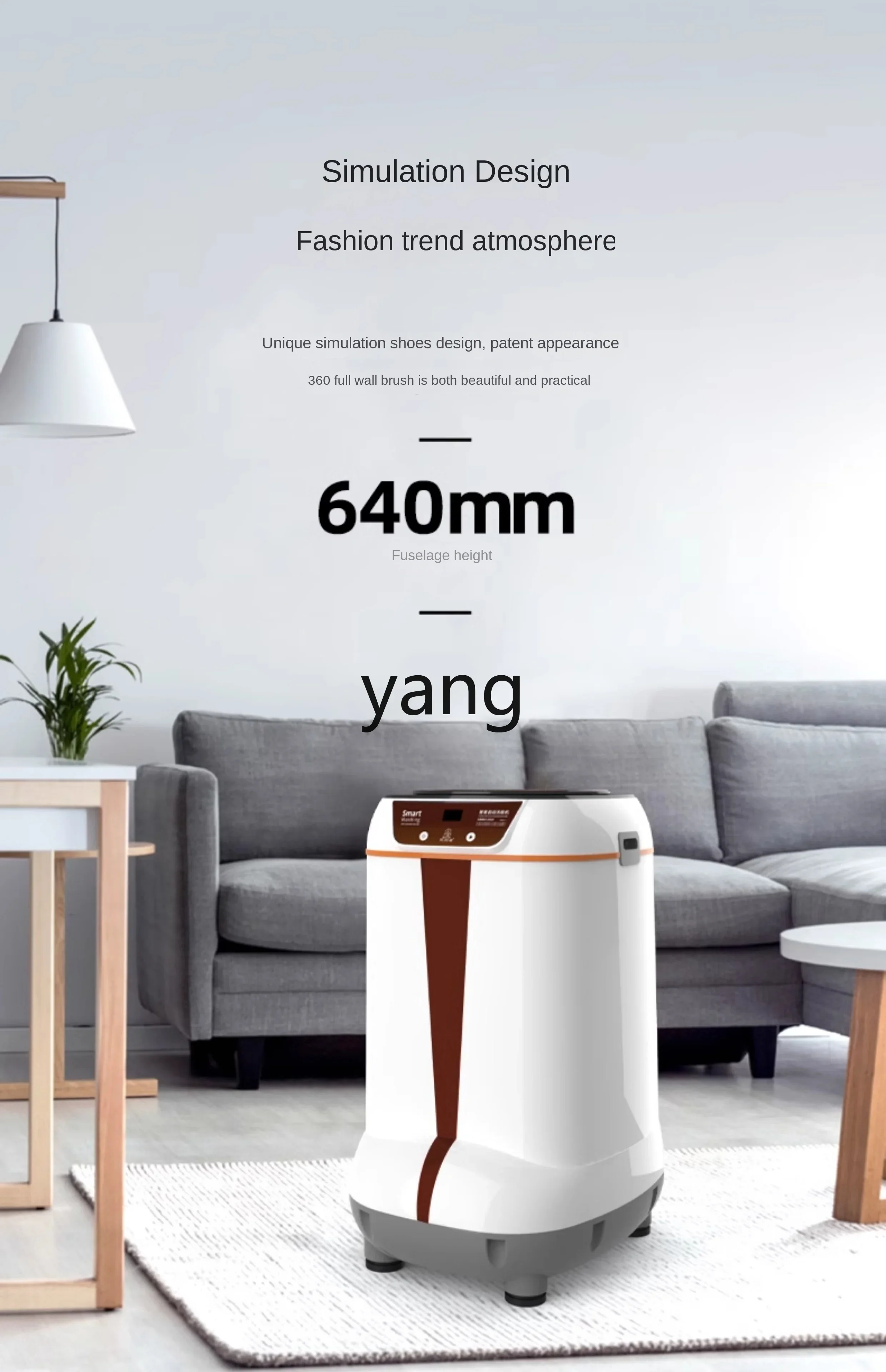 CX  Household Small Shoes Cleaning Machine Full Wall Brush Shoe Brushing Machine Artifact for a Lazy