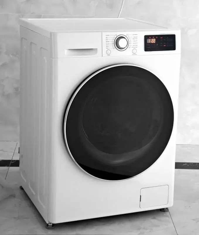 10kg front load washing machine with inverter direct drive motor fully automatic home appliances chrome knob big chrome door