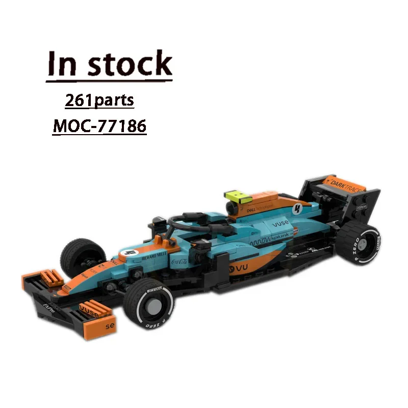 

MOC-77186F1MCL35M Formula Car Assembly Stitching Building Block Model• 261 Parts MOC Creative Building Blocks Toy Gift