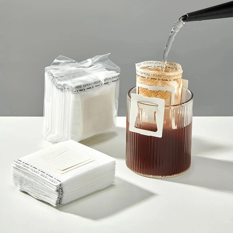 200Pcs Hanging Ear Coffee Filter Paper Disposable Drip Coffee Bags Portable Coffee Strainer for Home Camping Coffee Accessories