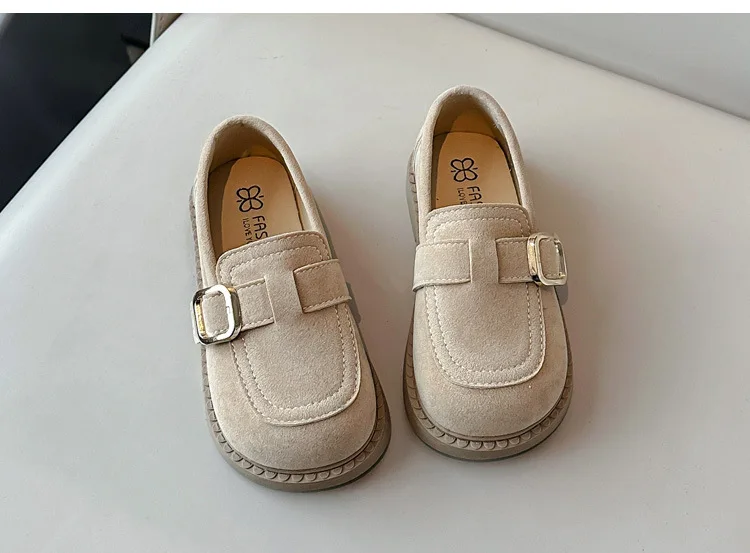 2026 Mädchen Flats Frühling Herbst Flache Slipper Schuhe für Kinder Mädchen Bequeme Weiche Wildleder Freizeitschuhe Schulschuhe Kinder – Detail 15