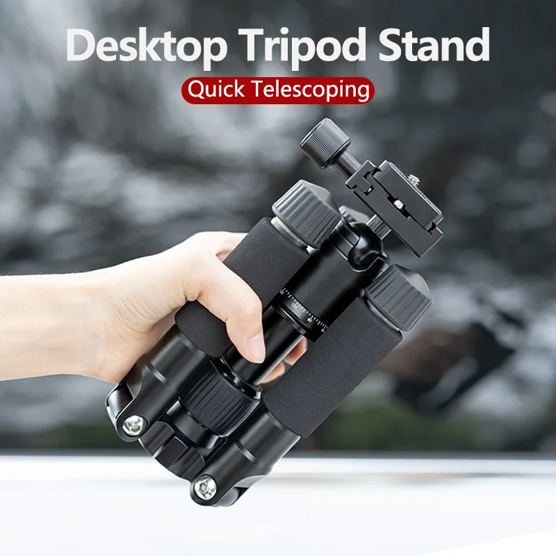 Mini Desktop Tripod Portable DSLR Camera Tripod Stand for DSLR Camera Outside Climbing Live Photography Stand