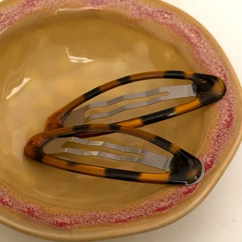 Винтажные аксессуары, леопардовый принт, клей, овальные заколки для волос, симпатичные корейские заколки для волос BB, женские украшения Y2K, аксессуары для волос Y2K топ 8 овальная заколка для волос - №3