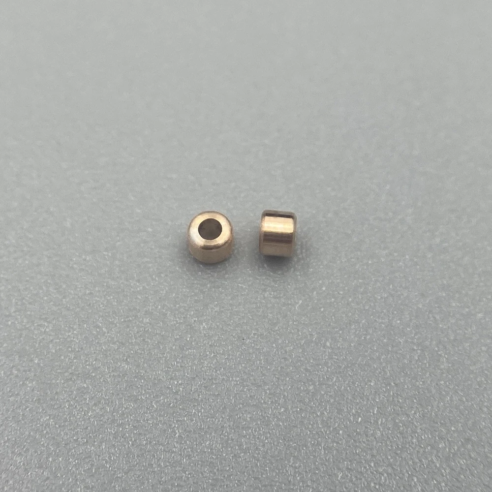 18k Au750 Gold End Clip Tube Beads Cap Fine Jewelry Making DIY Accessories Findings Steeling Wire End Stop Crimp Bead