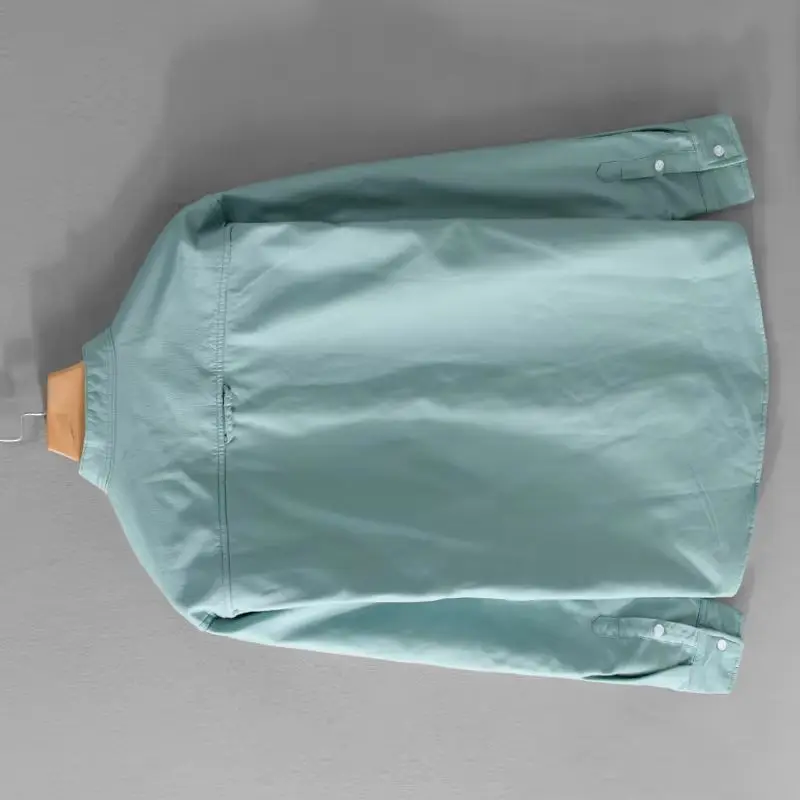 

Новые стильные итальянские качественные хлопковые брендовые рубашки для мужчин, модные утепленные рубашки с воротником-стойкой, увеличенного размера, одежда Camisa