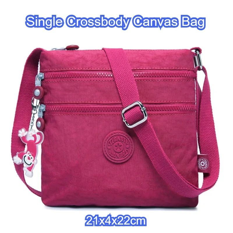 

Women's Nylon Messenger Crossbody Bag, Fashion Lightweight Shoulder Handbag, Casual Ladies School Purse