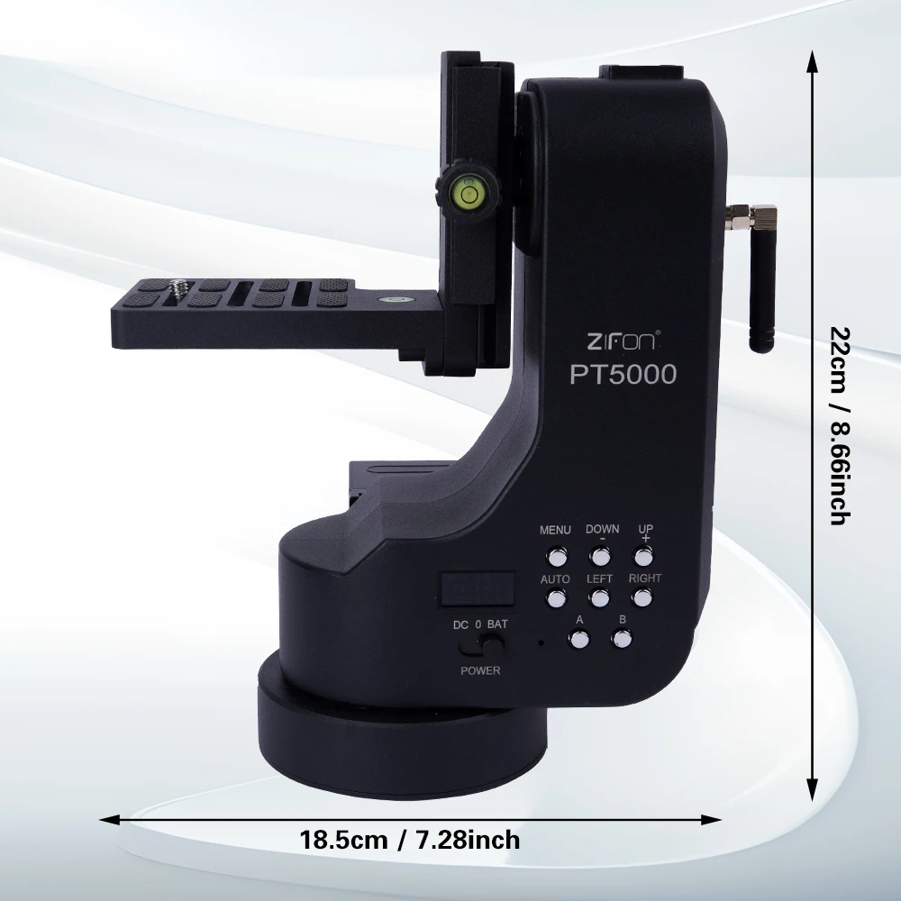 Zifon PT5000 Electric Three-Axis Photography Gimbal Dual Remote Control+Multi-Mode Group Fixed for Sony/Canon/Nikon
