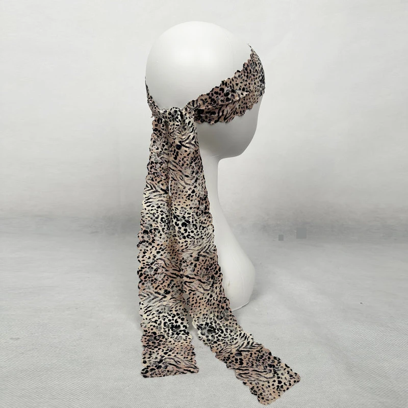 Customized Latin Belly Dance Exclusive Headband Women's Leopard Lace Headband Performance Competition Accessories Headband