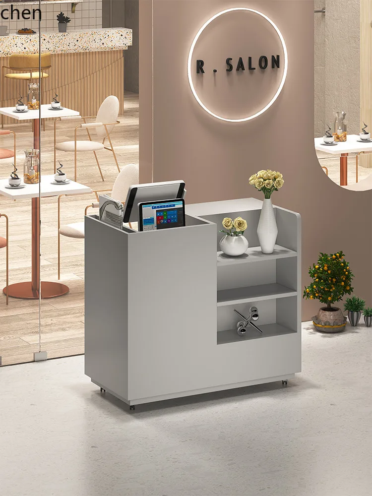 ZML Clothing Store Restaurant Hotel Reception Desk Bar Table Small Simple Shop Reception Desk