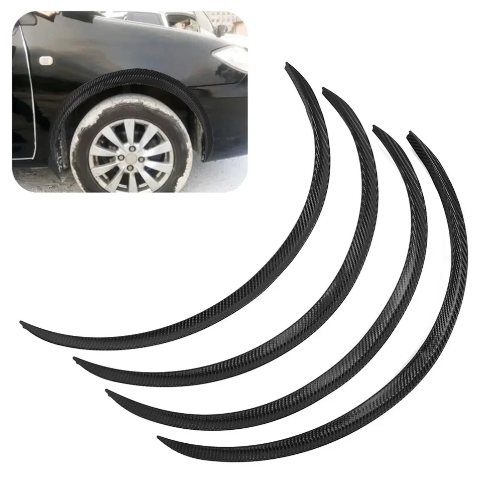 Universal 72cm 28.4in 4pcs Wheel Eyebrow Protector Lip Trim Anti-scratch Fender Flare