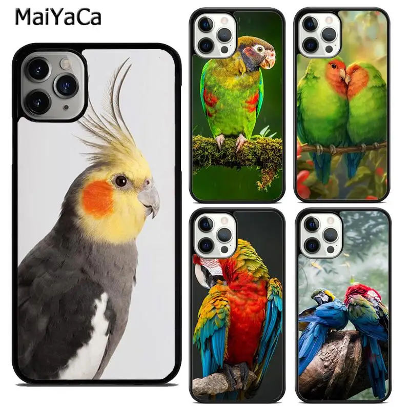 MaiYaCa Animal Macaw Parrot Colourful Phone Case Cover For iPhone 16 15 SE2020 6s 7 8 plus 11 12 mini 13 14 pro max  coque