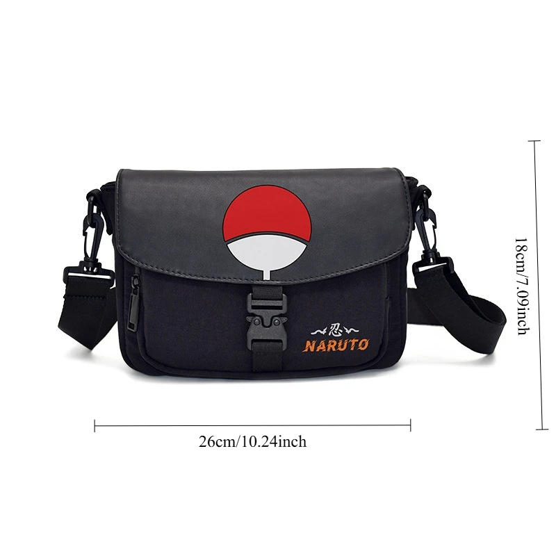 اليابانية أنيمي ناروتو وسيم الكرتون نمط قطري حقيبة كروس هدية صغيرة