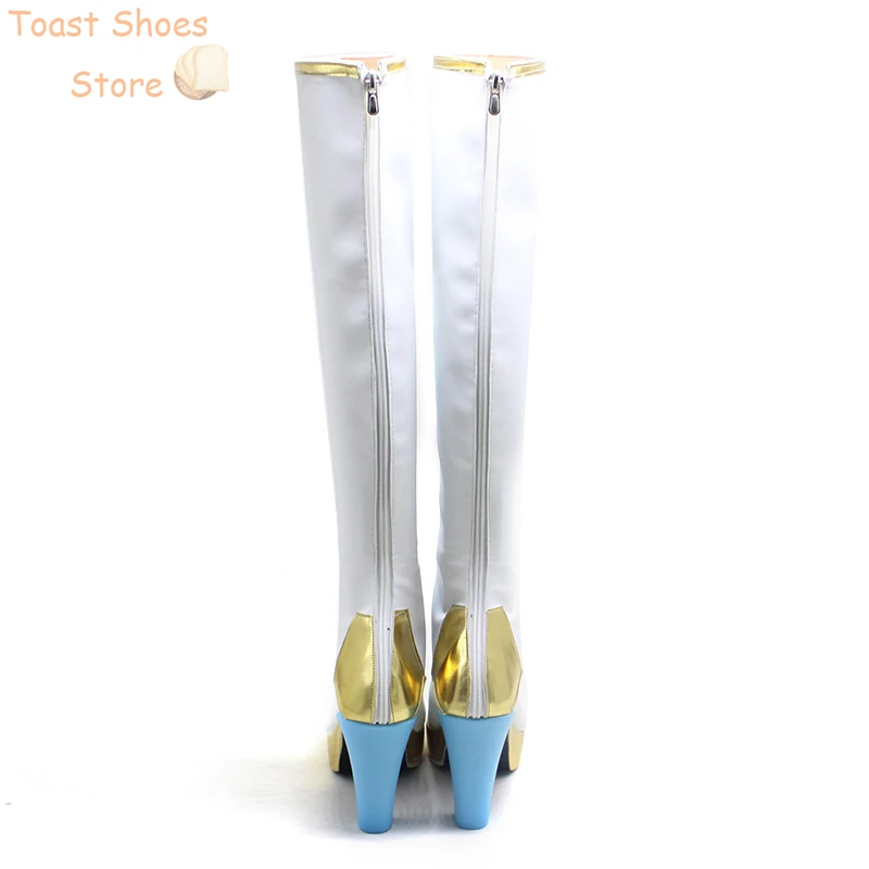 Kuzuha scarpe Cosplay stivali di carnevale di Halloween scarpe in pelle PU Vtuber puntelli Cosplay Costume Prop