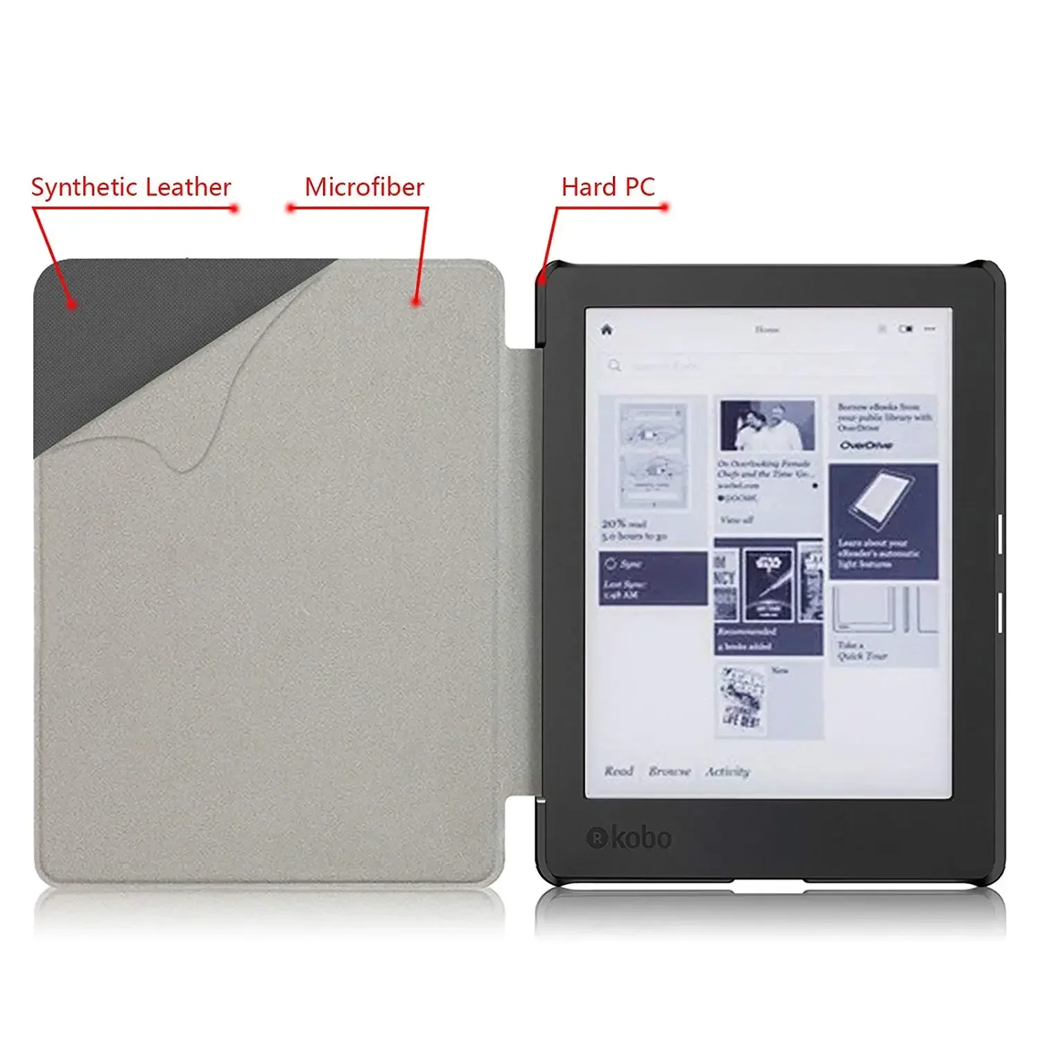 For Kobo aura H2O edition 2 6.8 2017 Magnetic Case Smart Cover for Kobo aura H2O edition 2 6.8 Inch Tablet Wake-Sleep Funda Capa