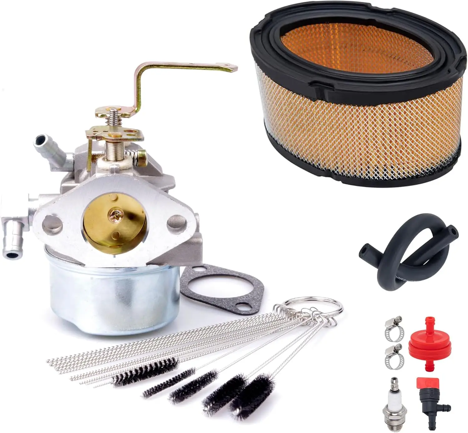 Carburatore di Ricambio Compatibile per Motori Tecumseh 640152A 640023 640152 HM80 HM90 HM100 8-10 HP, Spazzaneve Tosaerba 5000W