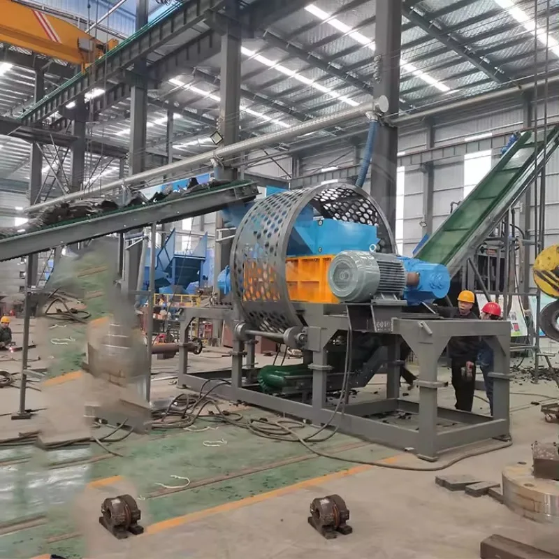 Full Automatic  Waste Tire Shredder  Scrap Car Tire Shredder Machine Tyre Shredding Machines for Sale