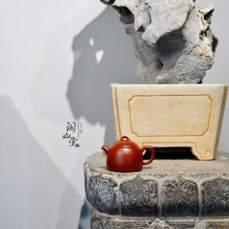 Yueshan Hall | Qin Quan One-Person Drinking Series Sketch pot Raw Ore Small Coal Kiln Cinnabar Sand Jinyu Handmade