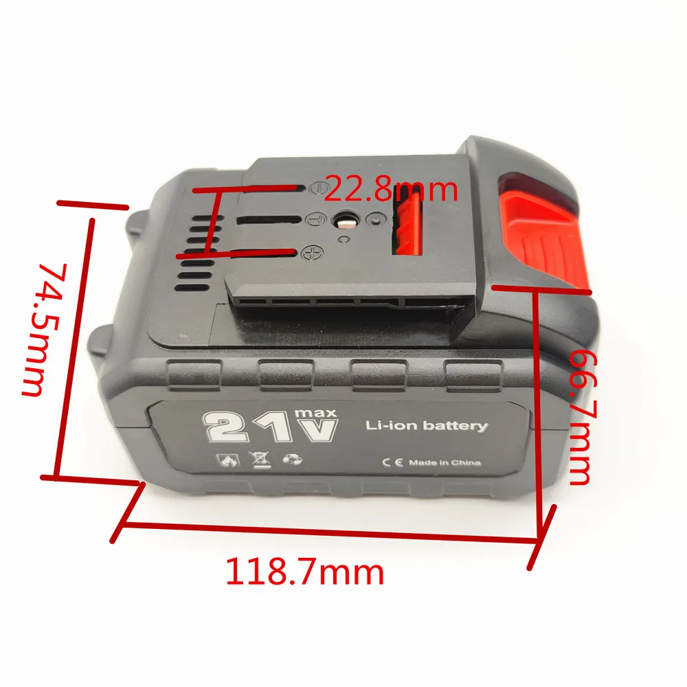 21V Rechargeable Battery 20000mAh 30000mAh Lithium Ion For DY Electric Drill Percussion Power Tool Pruning Saw