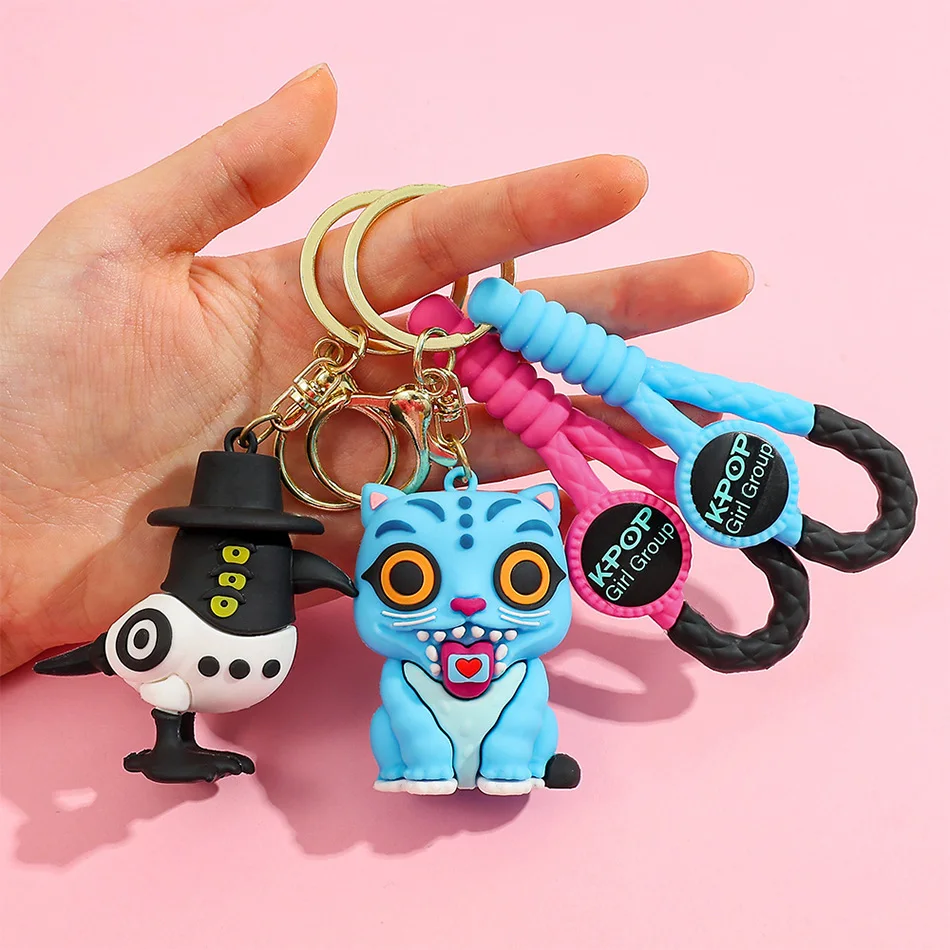 Anime kpop demon caçadores figura de palco brinquedo pvc chaveiro saco pingente coleção dos desenhos animados modelo presente para crianças