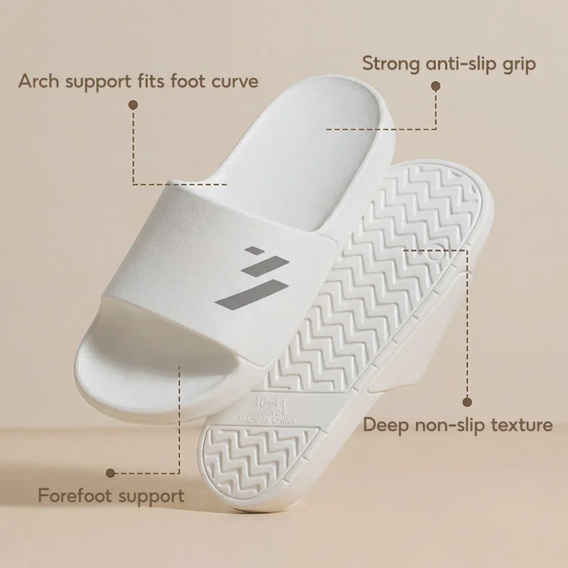 361 Degrees Men and Women slippers Breathable Soft Comfortable Skidproof Antibacterial EVA Outdoor Casual Home shoes 622617001 image 3