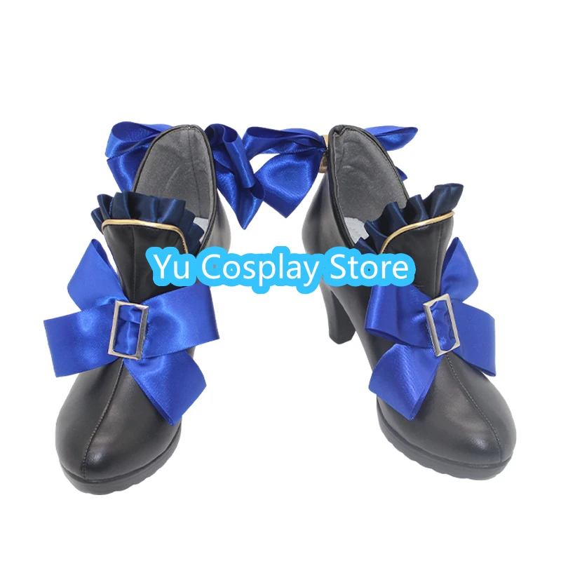 أحذية Yu Cosplay Genshin Impact Furina التأثيرية - حذاء Fontaine Hydro Archon Focalors أنيمي كوسبلاي