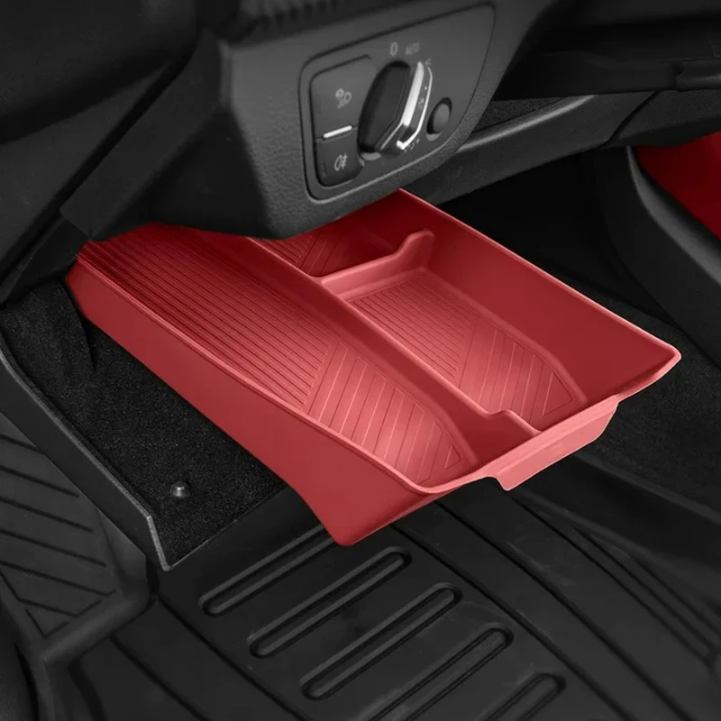 For Audi Q5 FY Q5 Sportback 2018 2019 2020 2021 2022 2023 Silicone Driver Side Storage Box Drawer Car Interior Organizer 4